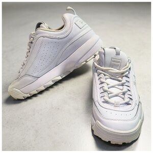 Fila Disruptor II Chunky Sneakers – White – Women’s 9
